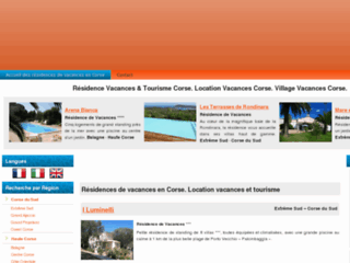 Détails : Location en residence de tourisme en Corse