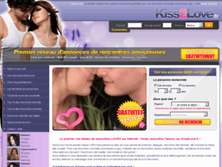 Kiss2Love.fr, Votre site francophone de rencontres gratuites. Services tchat, webcam et messenger.