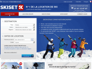 Détails : Location ski SKISET : location de skis, snowboard, snow en ligne