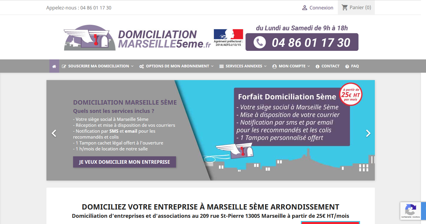 Domiciliation commerciale d'entreprise a Marseille (Timone/Conception)